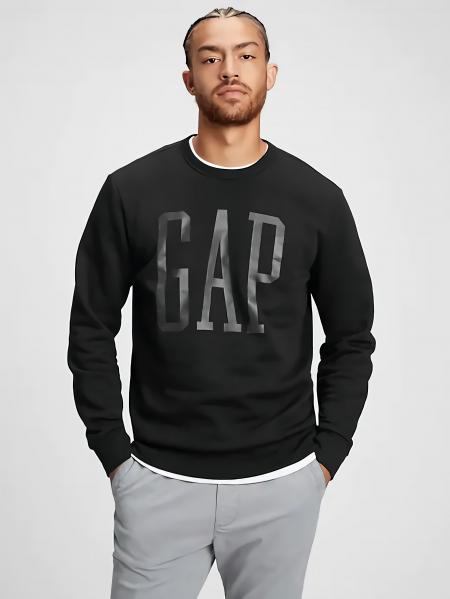 Sudadera Gap Logo Pullover Sweatshirt Negra 100% VARIAS TALLAS.